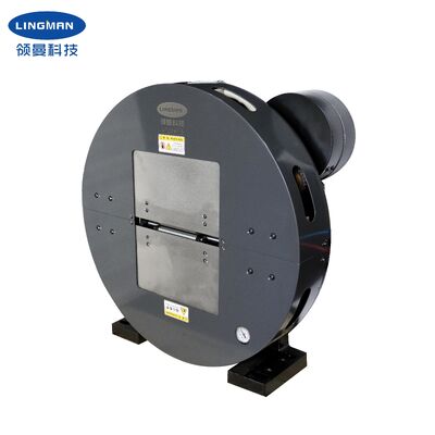 Mandrino laser pneumatico Lingman da 245 mm con foro passante, forza di serraggio di 2KN e corsa ganasce di 235 mm per il taglio di tubi