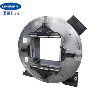 LINGMAN Beut Large Hollow 640mm Laser Rotary Front Chuck 25KN Clamping Force per macchine per il taglio di tubi