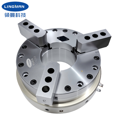 LINGMAN G400CHP-180 Pneumatico Power Chuck montato davanti con diametro esterno di 448 mm e trazione di diametro di 21,8 mm