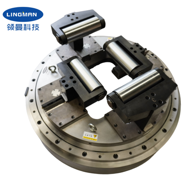 Chuck elettrico rotante personalizzato con OD 880mm, Jaw Stroke 260mm e rotazione ad alta precisione per lavorazioni pesanti